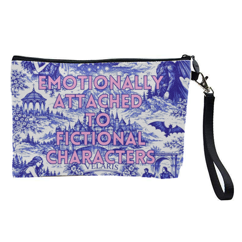 Emotionally Attached to Fictional Characters - pretty makeup bag by Lilly Rose