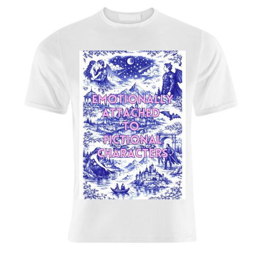 Emotionally Attached to Fictional Characters - unique t shirt by Lilly Rose