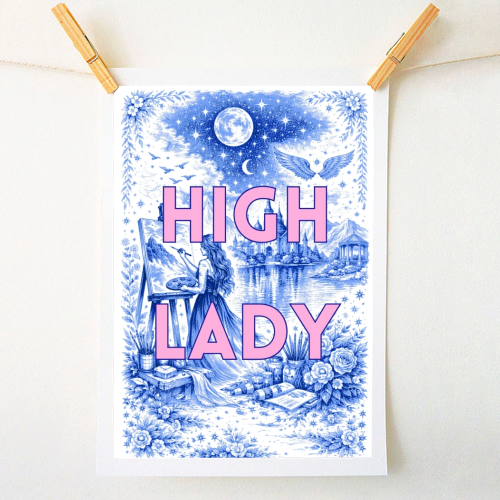 High Lady - A1 - A4 art print by Lilly Rose