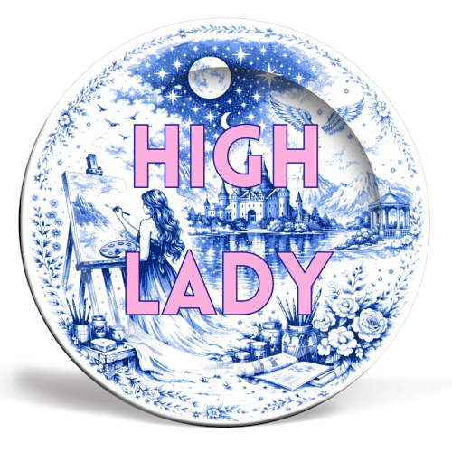 High Lady - ceramic dinner plate by Lilly Rose