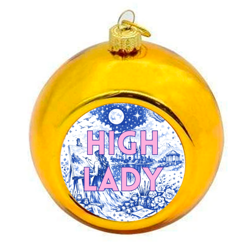 High Lady - colourful christmas bauble by Lilly Rose