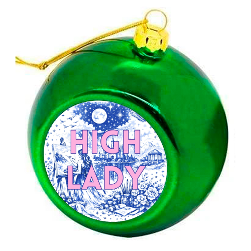 High Lady - colourful christmas bauble by Lilly Rose
