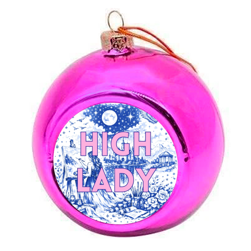 High Lady - colourful christmas bauble by Lilly Rose