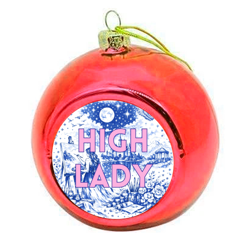 High Lady - colourful christmas bauble by Lilly Rose