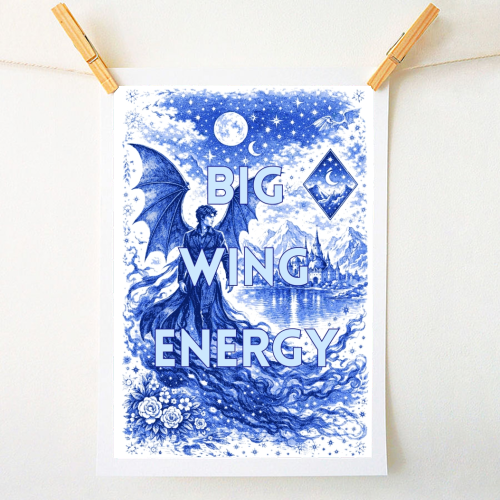 Big Wing Energy - A1 - A4 art print by Lilly Rose