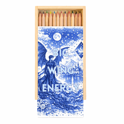 Big Wing Energy - Coloured Pencils with Box by Lilly Rose
