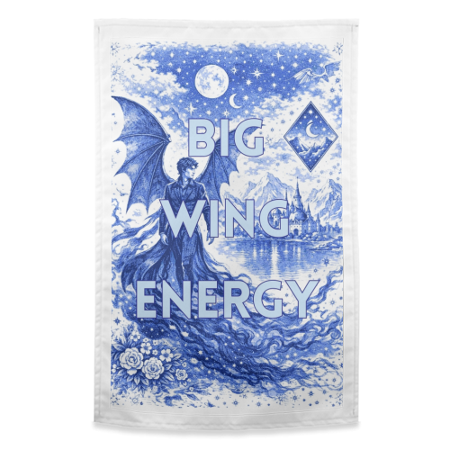Big Wing Energy - funny tea towel by Lilly Rose