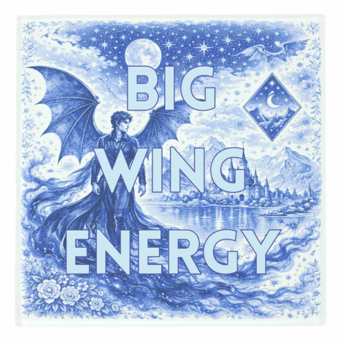 Big Wing Energy - personalised beer coaster by Lilly Rose