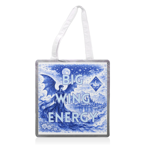 Big Wing Energy - printed canvas tote bag by Lilly Rose