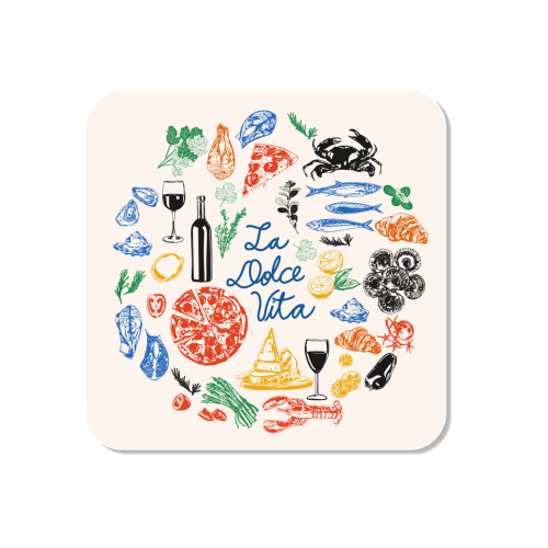La Dolce Vita Mediterranean Food Illustration - Magnet by EZbie