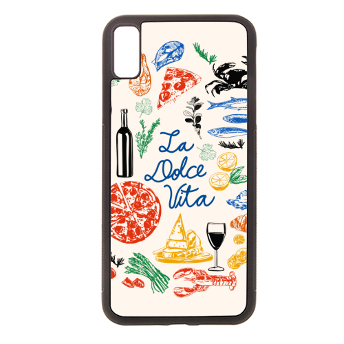 La Dolce Vita Mediterranean Food Illustration - stylish phone case by EZbie