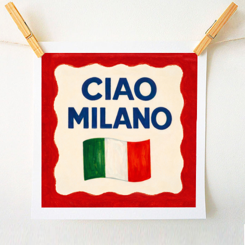 Ciao Milano - A1 - A4 art print by Ms Doodle