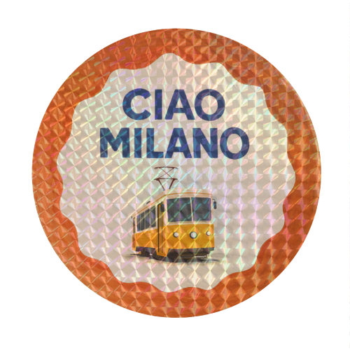 Ciao Milano - Circle Sticker by Ms Doodle
