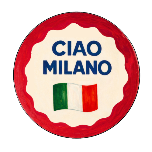 Ciao Milano - Circle Sticker by Ms Doodle