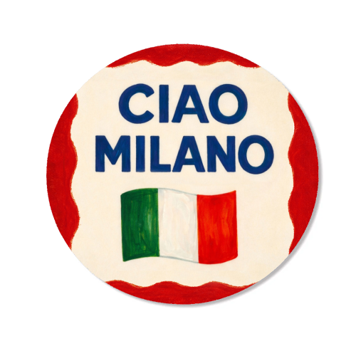 Ciao Milano - Magnet by Ms Doodle
