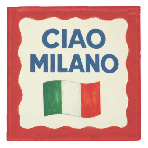 Ciao Milano - personalised beer coaster by Ms Doodle