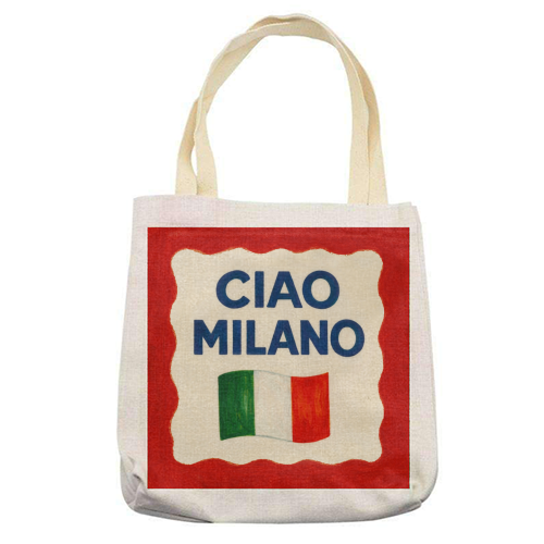 Ciao Milano - printed canvas tote bag by Ms Doodle