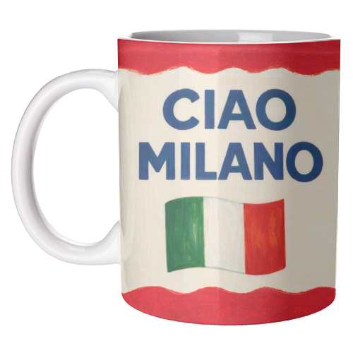 Ciao Milano - unique mug by Ms Doodle