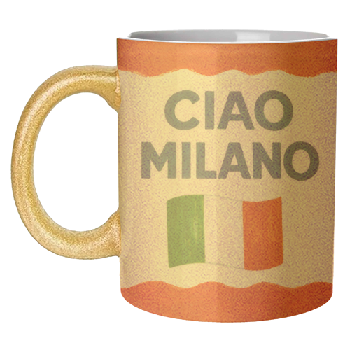Ciao Milano - unique mug by Ms Doodle