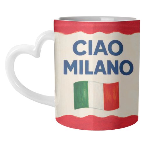 Ciao Milano - unique mug by Ms Doodle