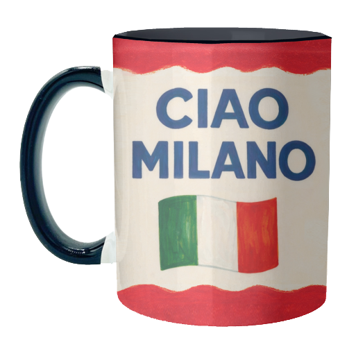 Ciao Milano - unique mug by Ms Doodle