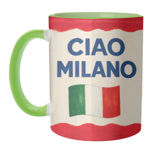 Ciao Milano - unique mug by Ms Doodle