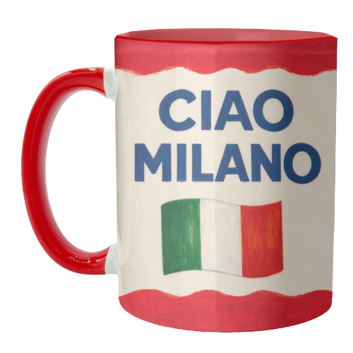 Ciao Milano - unique mug by Ms Doodle