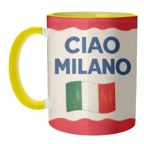 Ciao Milano - unique mug by Ms Doodle