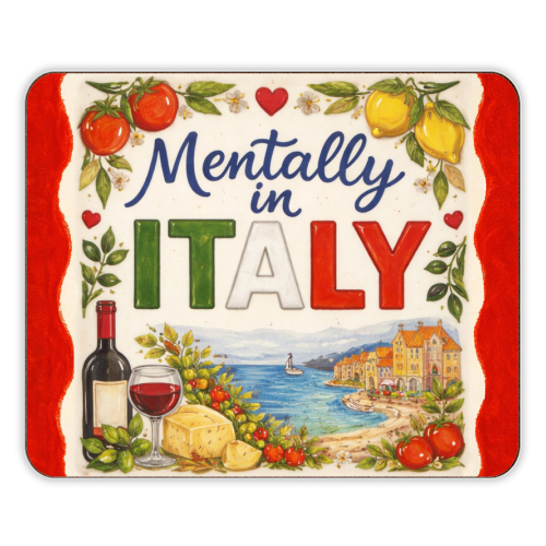 Mentally in Italy - designer placemat by Ms Doodle
