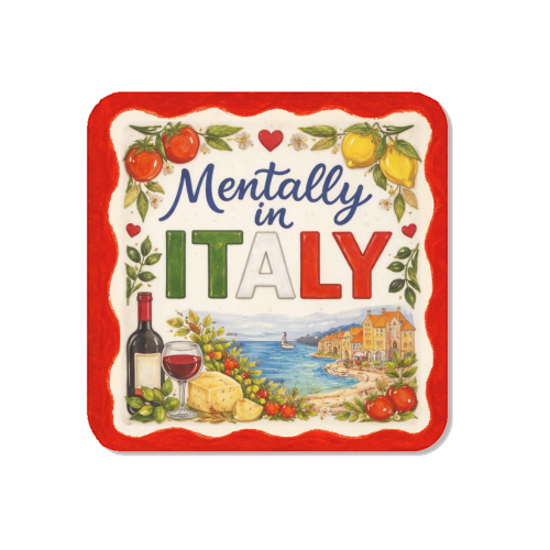 Mentally in Italy - Magnet by Ms Doodle