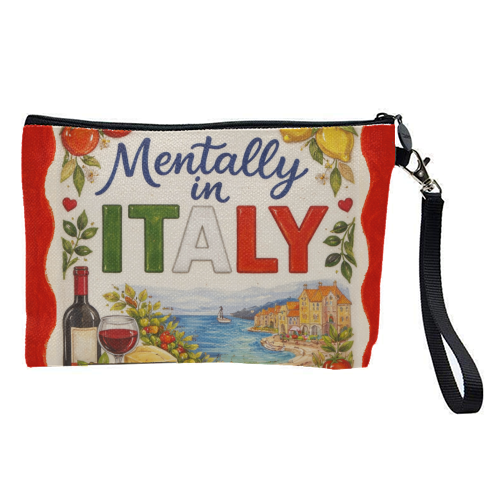 Mentally in Italy - pretty makeup bag by Ms Doodle