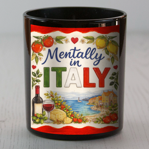 Mentally in Italy - scented candle by Ms Doodle