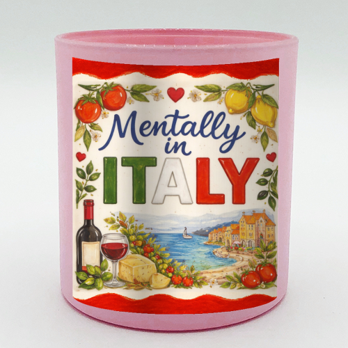 Mentally in Italy - scented candle by Ms Doodle