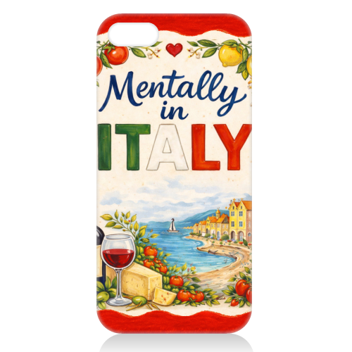 Mentally in Italy - unique phone case by Ms Doodle