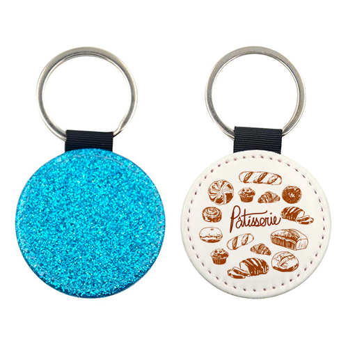 Vintage French Patisserie Bread Bakery Illustration - keyring by EZbie