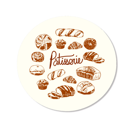 Vintage French Patisserie Bread Bakery Illustration - Magnet by EZbie