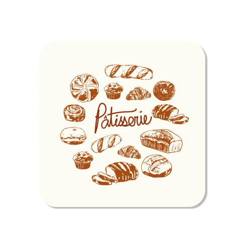 Vintage French Patisserie Bread Bakery Illustration - Magnet by EZbie