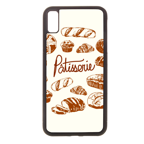 Vintage French Patisserie Bread Bakery Illustration - stylish phone case by EZbie