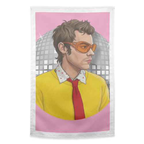 HARRY DISCO OCCASIONALLY - funny tea towel by Claire Atwood
