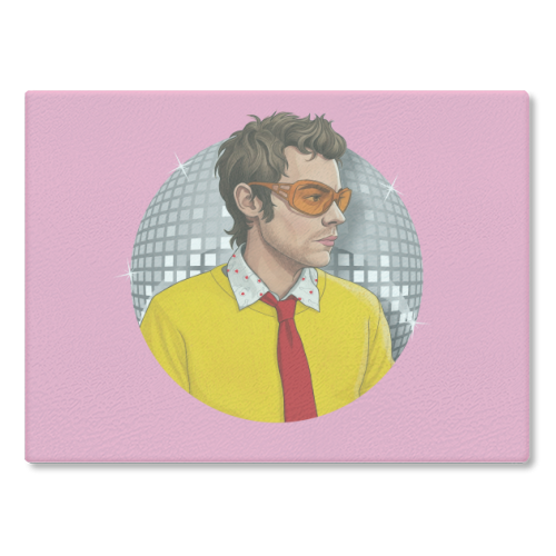 HARRY DISCO OCCASIONALLY - glass chopping board by Claire Atwood