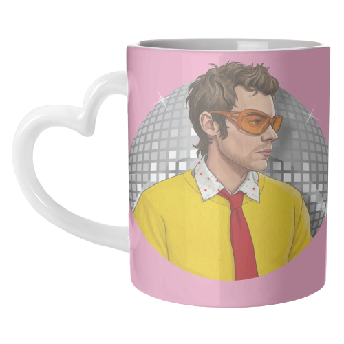 HARRY DISCO OCCASIONALLY - unique mug by Claire Atwood