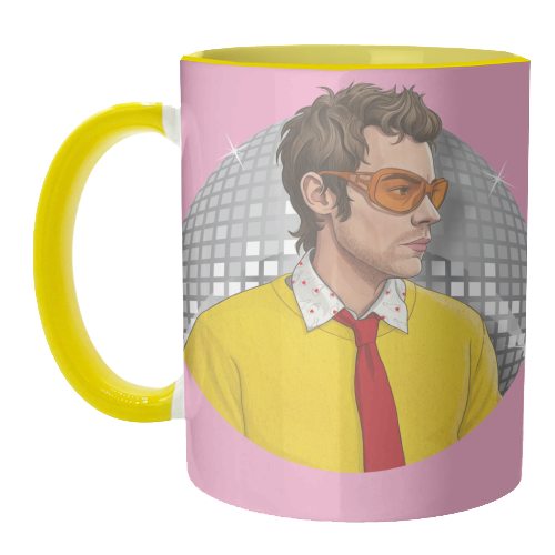 HARRY DISCO OCCASIONALLY - unique mug by Claire Atwood