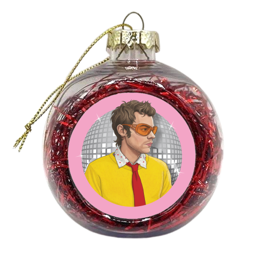 HARRY DISCO OCCASIONALLY - xmas bauble by Claire Atwood