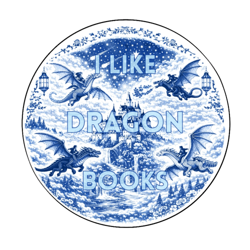 I LIKE DRAGON BOOKS - Circle Sticker by Lilly Rose
