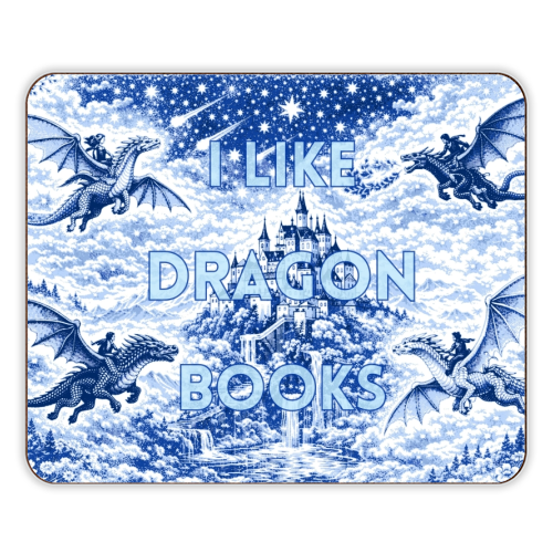 I LIKE DRAGON BOOKS - designer placemat by Lilly Rose