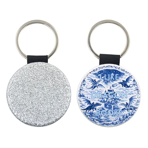 I LIKE DRAGON BOOKS - keyring by Lilly Rose