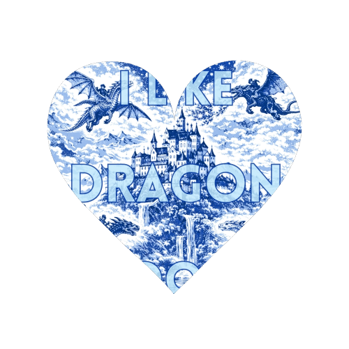 I LIKE DRAGON BOOKS - Magnet by Lilly Rose
