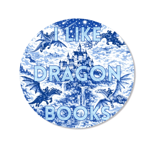 I LIKE DRAGON BOOKS - Magnet by Lilly Rose