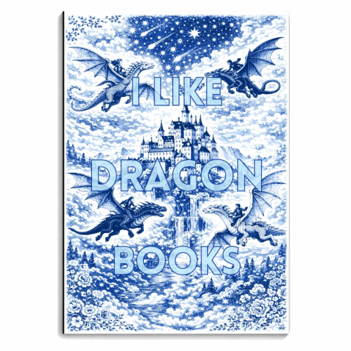 I LIKE DRAGON BOOKS - personalised A4, A5, A6 notebook by Lilly Rose