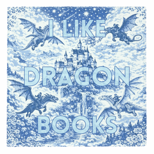I LIKE DRAGON BOOKS - personalised beer coaster by Lilly Rose